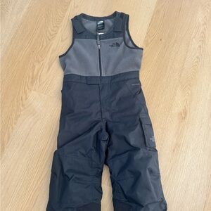 The North Face Kids Black and Gray Snow Bib